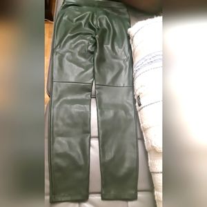 Free people faux leather leggings with suede interior.